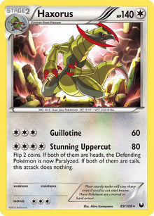 Haxorus - 89/108 - Holo Rare