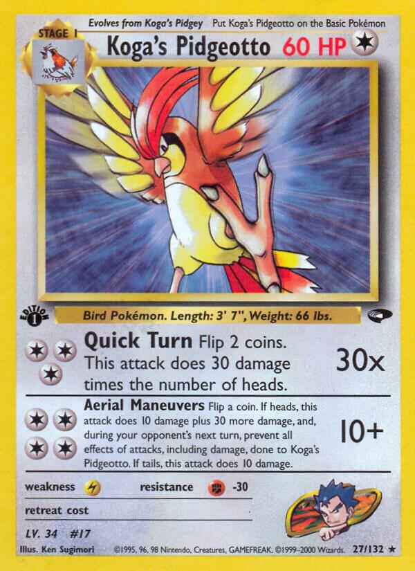 Koga's Pidgeotto - 027/132 - Rare