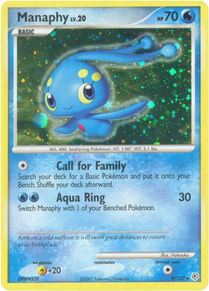 Manaphy - 9/130 - Holo Rare