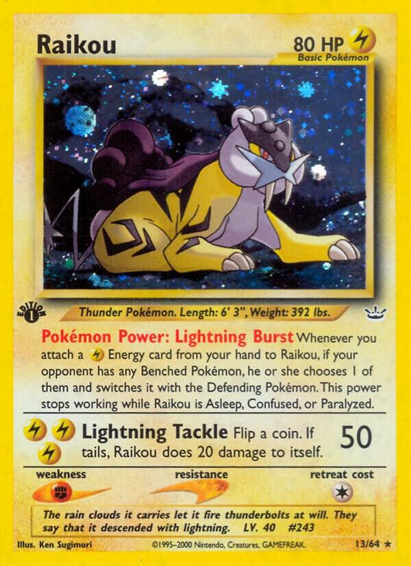 Raikou (13) - 13/64 - Holo Rare