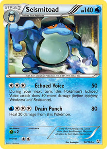 Seismitoad - 36/124 - Rare