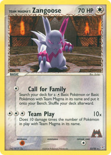 Team Magma's Zangoose - 23/95 - Rare