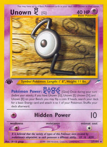 Unown [G] - 027/105 - Rare