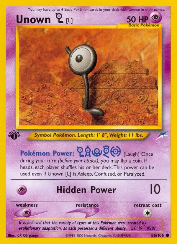 Unown [L] - 086/105 - Common