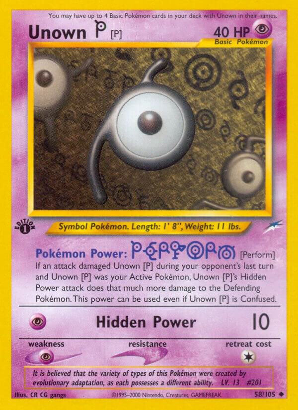 Unown [P] - 058/105 - Uncommon