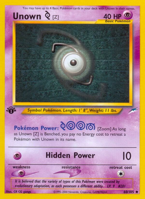 Unown [Z] - 060/105 - Uncommon
