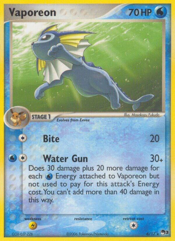 Vaporeon - 006/017 - Rare