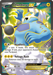Thundurus EX (98 Full Art) - 98/108 - Ultra Rare