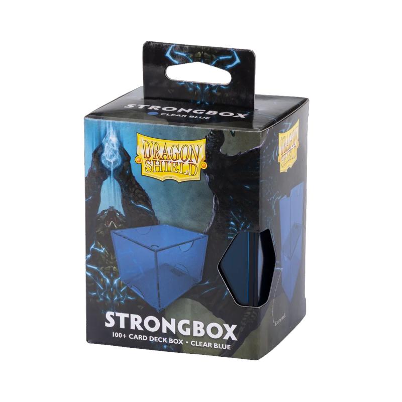 DECK BOX DRAGON SHIELD STRONGBOX CLEAR BLUE
