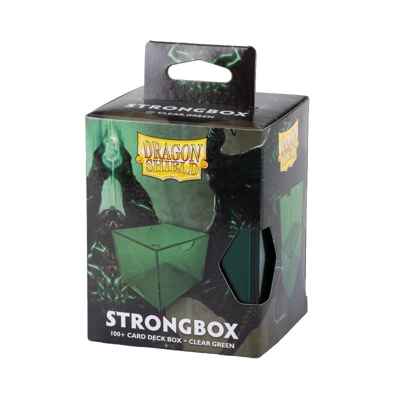 DECK BOX DRAGON SHIELD STRONGBOX CLEAR GREEN