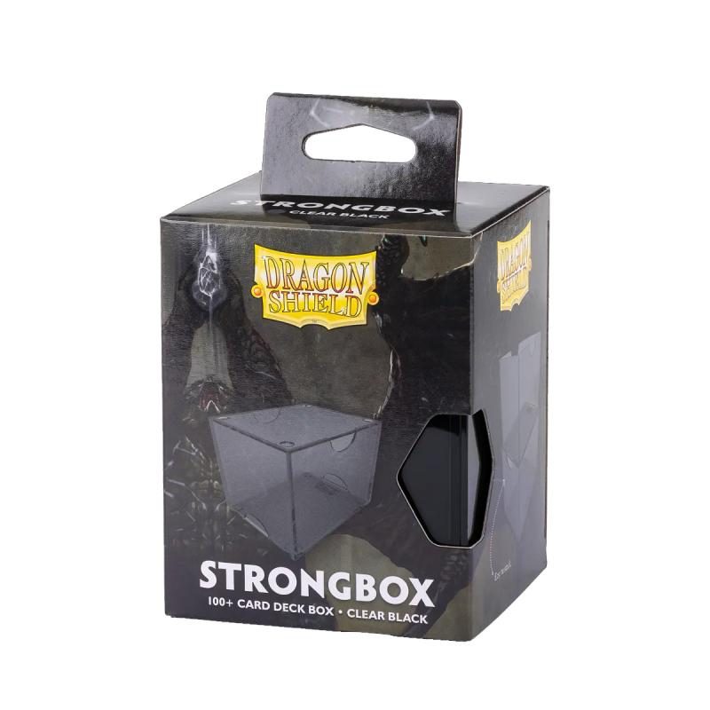 DECK BOX DRAGON SHIELD STRONGBOX CLEAR BLACK