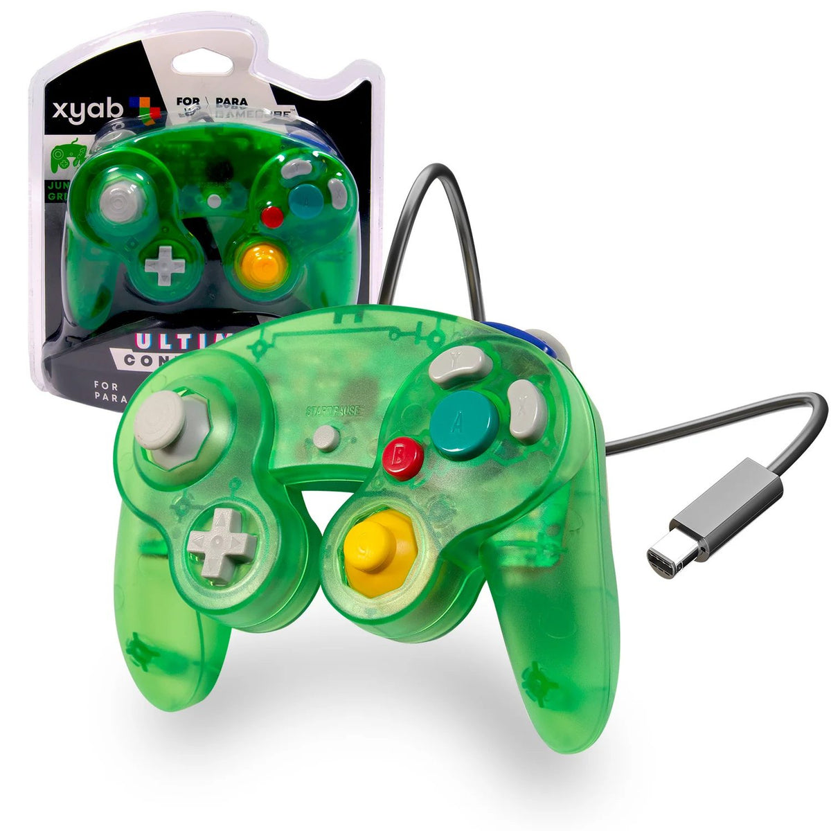 Wired Controller - Green - Gamecube / Wii / Wii U / Switch