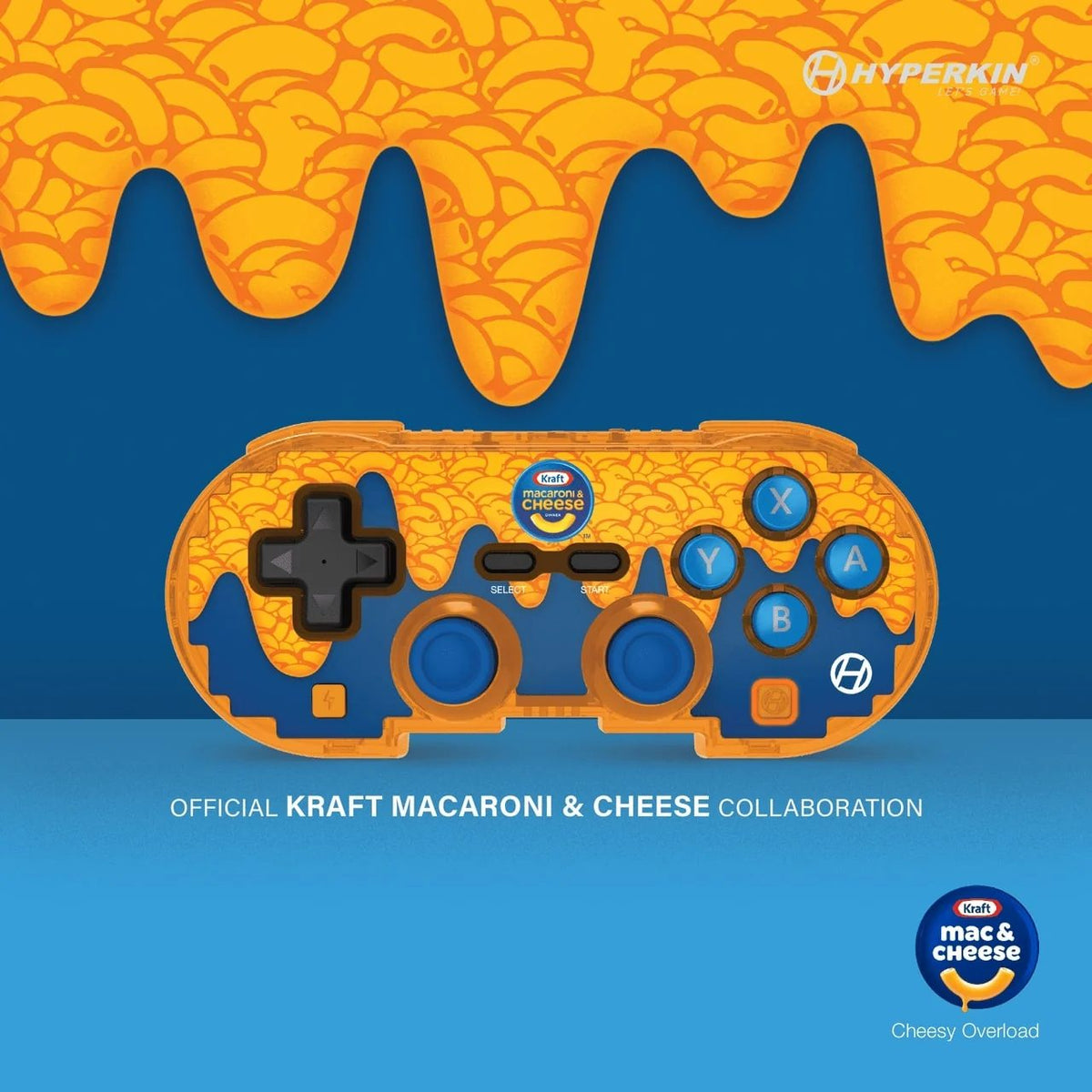 NSW - Hyperkin Limited Edition Pixel Art Bluetooth Controller Official Kraft Mac & Cheese (Cheesey Overload)