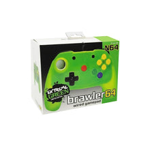 Brawler64 Wired for N64 Extreme (Green) - RetroFighters