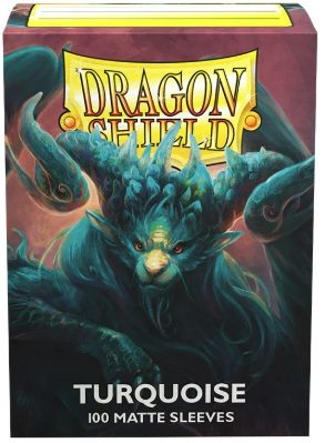 DRAGON SHIELD SLEEVES MATTE TURQUOISE 100CT