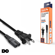 2 Prong Polarized Power Cable - PS1 / PS2 / Saturn / Dreamcast