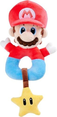 Super Mario - Baby Activity Grabber 6" Plush with Rattle