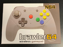 Brawler64 2.4 Ghz for N64 Wireless (Gray)- - RetroFighters
