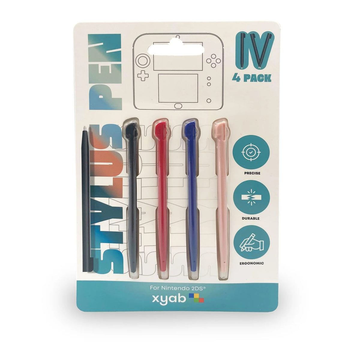 4 Pack Plastic Stylus Nintendo 2DS