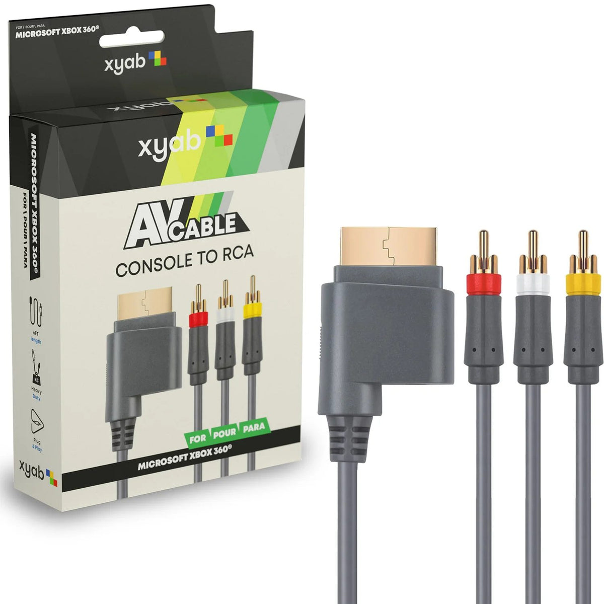 AV Composite Cable Xbox 360