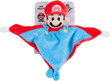 Super Mario - Baby Security Blanket with Rattle 10"x10"